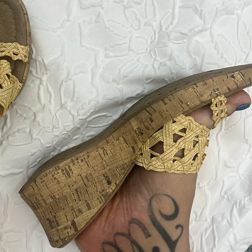 Vintage 90s Y2K Mudd Wedge Sandals